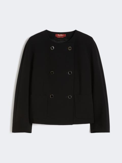 Max Mara Boxy jacket in cady - BLACK