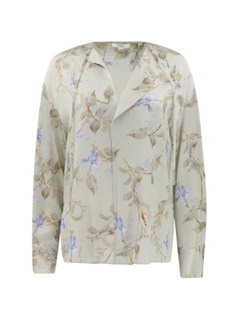 Vince Bellflower silk blouse