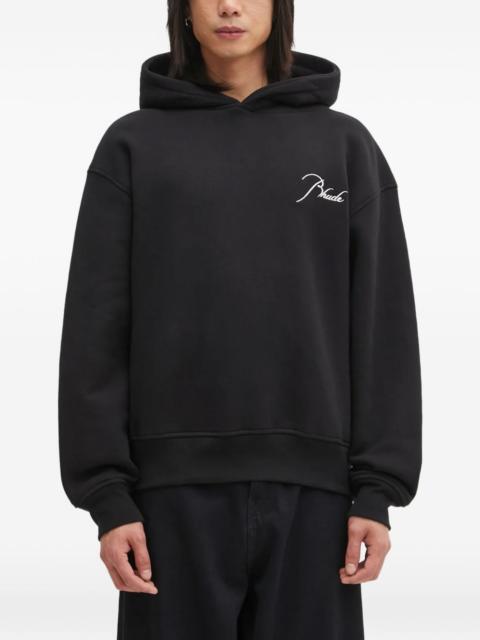 Rhude logo-embroidered hoodie