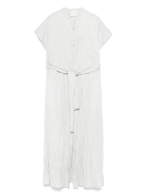 forte_forte crinkle-finish midi dress