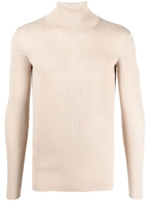Off-White ribbed turtleneck jumper