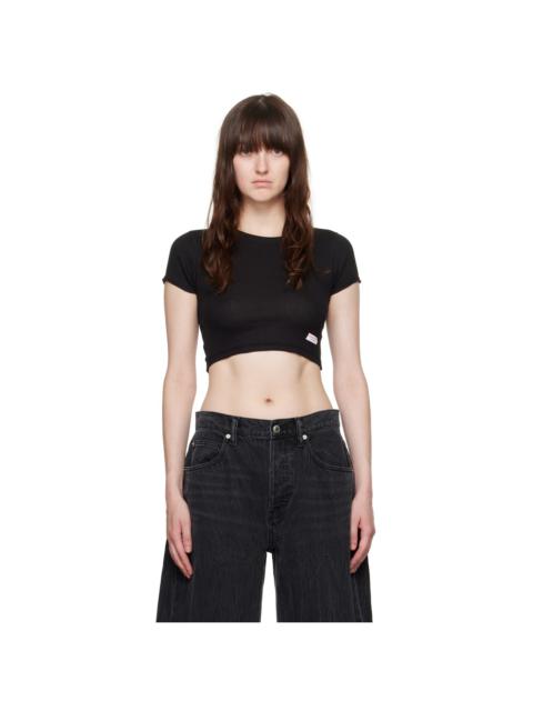 Black Cropped T-Shirt