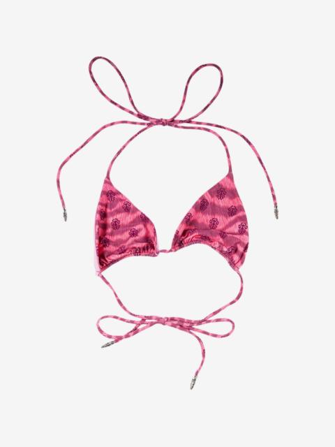 Chrome Hearts x Dipped Dagger tiger-print bikini