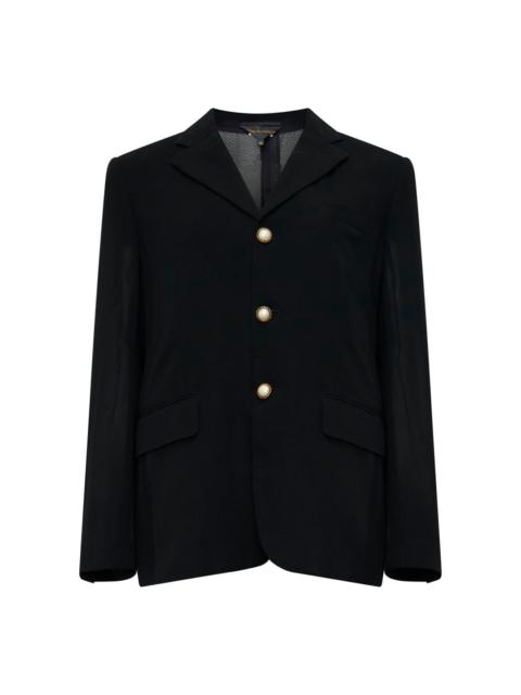 Comme Des Garçons Notch Lapel Tailored Blazer