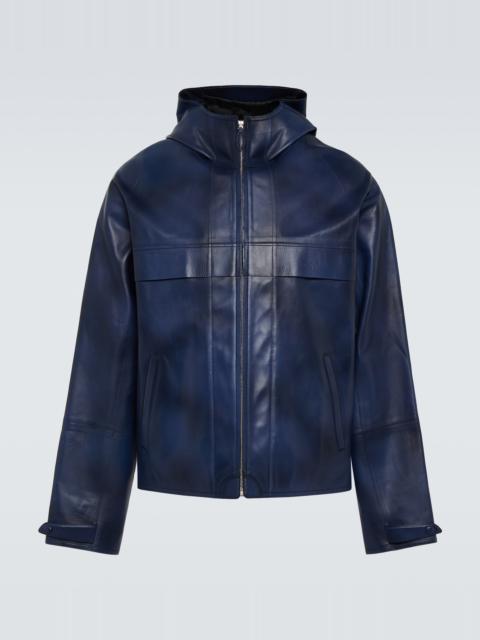 Berluti Hooded leather jacket