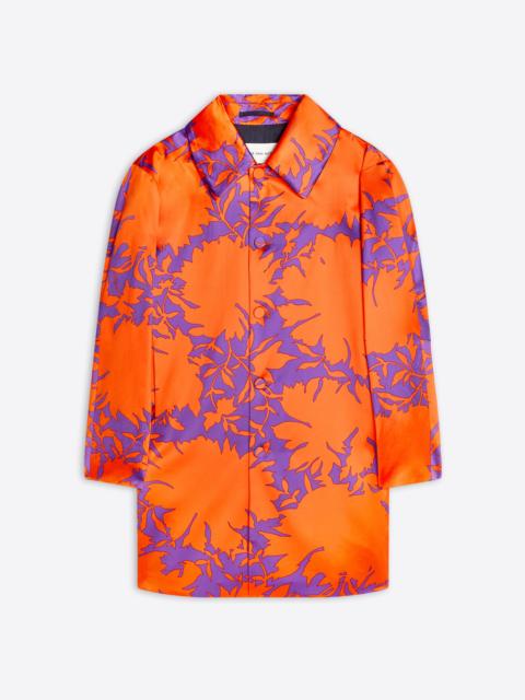 Dries Van Noten PRINTED SATIN COAT