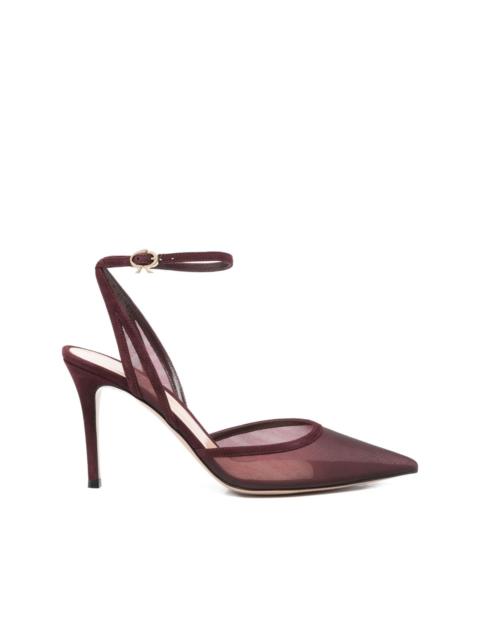 Gianvito Rossi 100mm suede heeled pumps