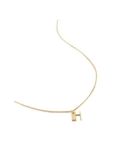 MONICA VINADER alphabet H-pendant necklace