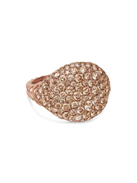 DAVID YURMAN Women's Chevron Pinky Ring in 18K Rose Gold - Rose Gold