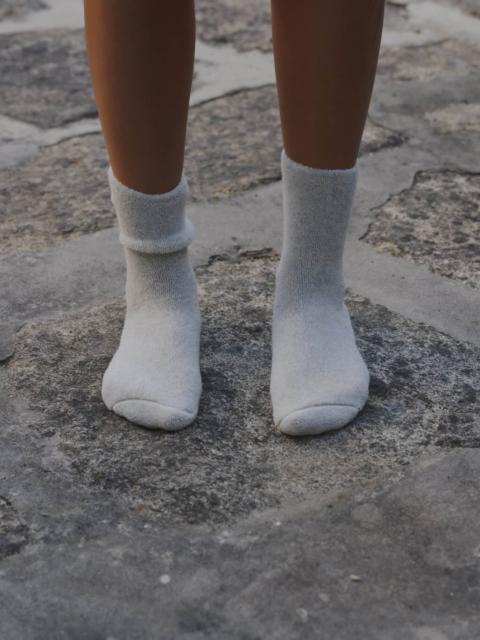 BASERANGE Buckle Overankle Socks
                  - Organic Cotton Rib