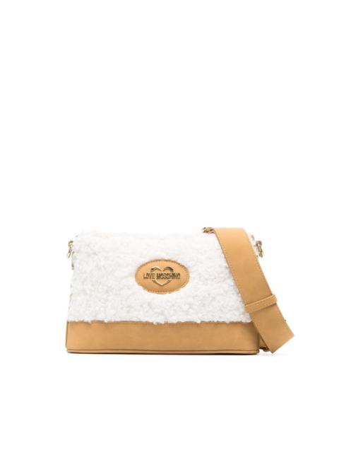 Moschino faux-shearling crossbody bag