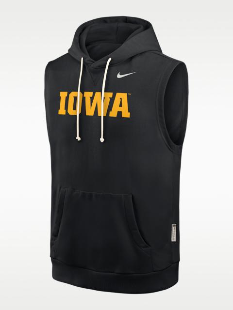 Nike Iowa Sideline Men's Nike Dri-FIT College Sleeveless Pullover Hoodie