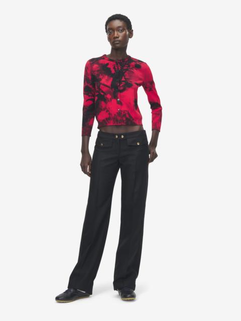 Alexander McQueen Floral Jacquard Cardigan