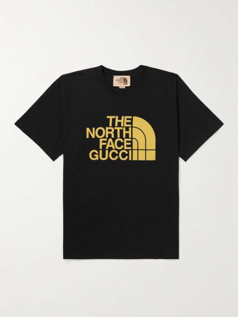 GUCCI + The North Face Logo-Print Cotton-Jersey T-Shirt