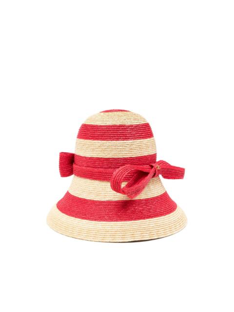 Valentino striped bow hat