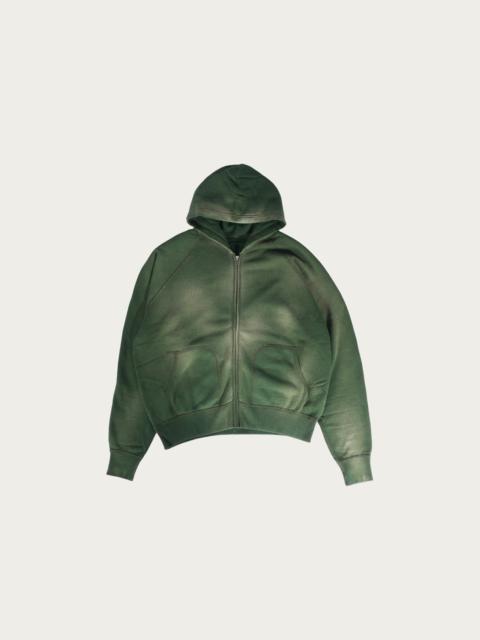 HERILL Zip Up Hooded Sweatshirt - Green