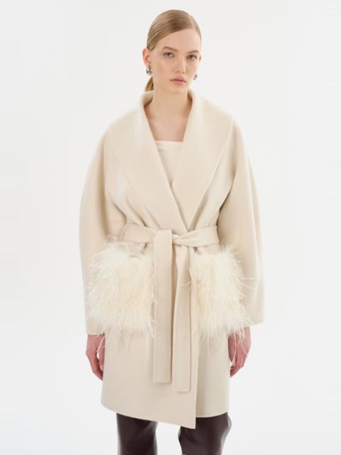 LAMARQUE MARIE | Shawl Collar Wool Coat