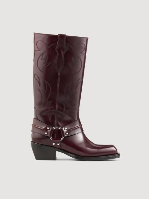 Sandro TALL BOOTS WITH SQUARE TOES