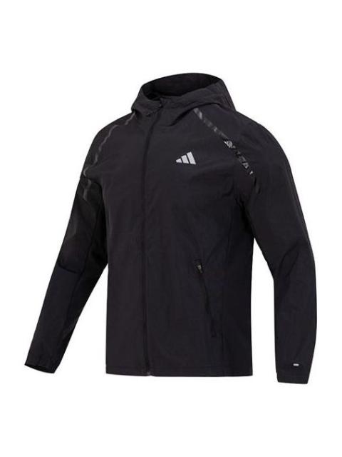 adidas Marathon Warm-Up Running Jacket 'Black' IB8264