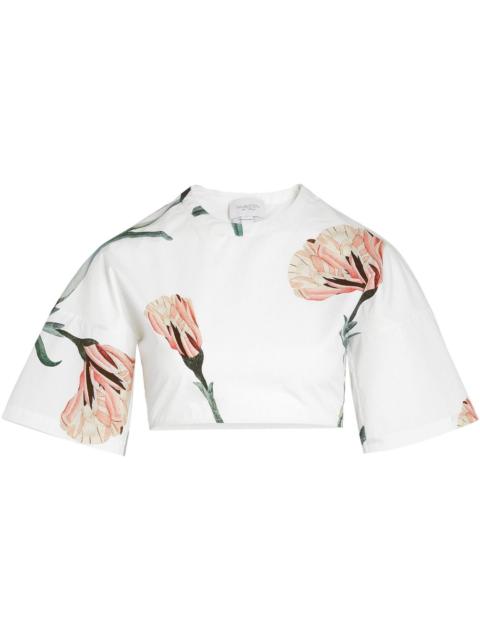 GIAMBATTISTA VALLI cotton cropped top
