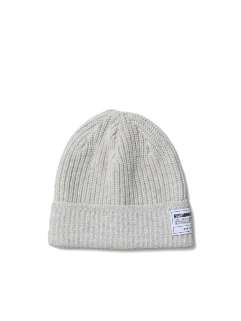 ribbed beanie hat