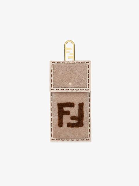 FENDI Pink sheepskin cover