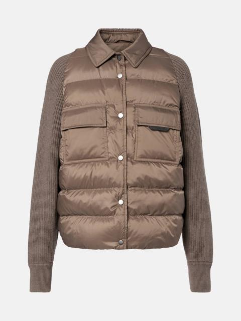 Brunello Cucinelli Wool, cashmere, and silk down jacket