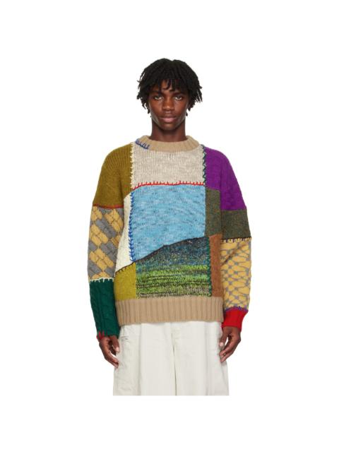 Multicolor Combine Sweater