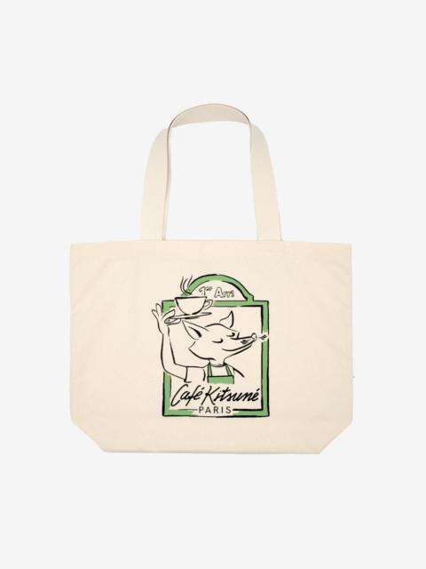 Maison Kitsuné CAFE KITSUNE STREET TOTE BAG