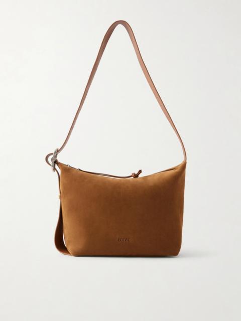 Loewe Loop Medium Logo-Debossed Leather Messenger Bag