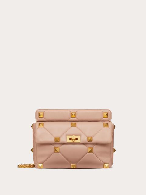 Valentino LARGE ROMAN STUD THE SHOULDER BAG IN NAPPA WITH CHAIN