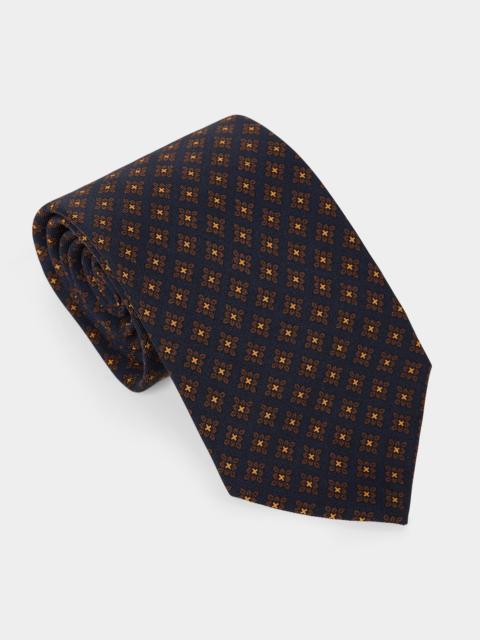 TODD SNYDER Italian Medallion Silk Tie