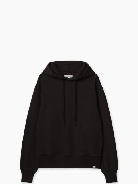 Merz b. Schwanen MERZ B. SCHWANEN HOODIE01 AUTHENTIC FLEECE CLASSIC FIT HOODIE ESPRESSO