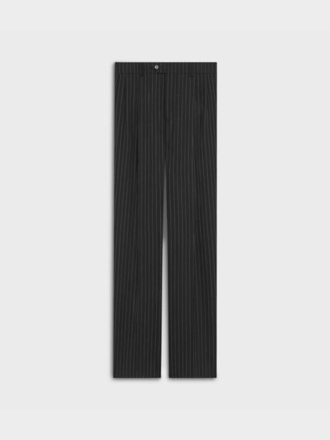 CELINE SKATE PANTS IN STRIPED WOOL FABRIC