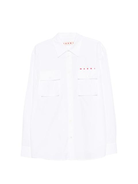 Marni flap-pocket logo shirt