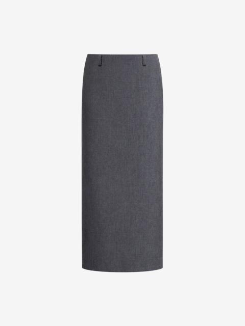 The Frankie Shop Gema Pencil Skirt - Dark Grey Melange