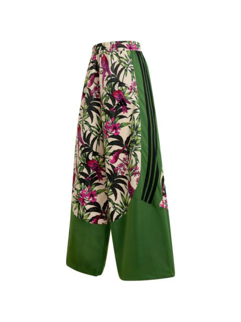 adidas X Farm Rio floral stripe track pants