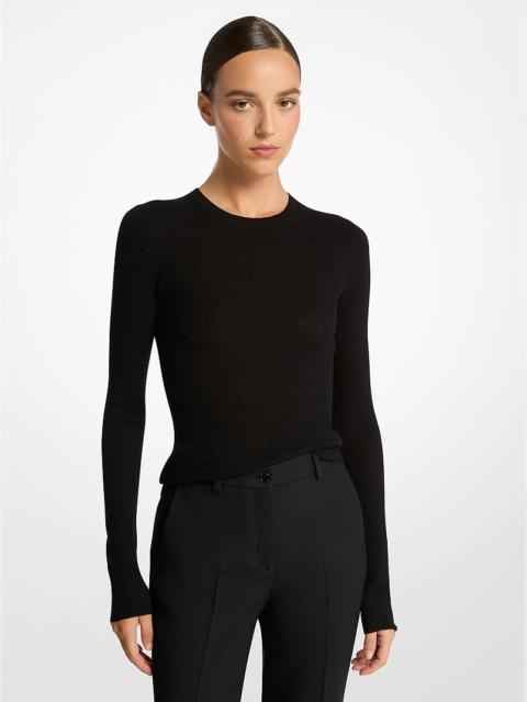 MICHAEL KORS COLLECTION Hutton Featherweight Cashmere Sweater