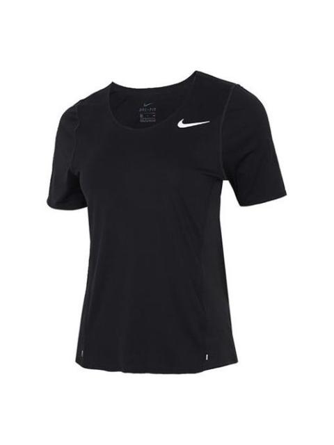 Nike (WMNS) Nike Dri-FIT Training Sports Quick Dry Short Sleeve Black T-Shirt CJ9445-010