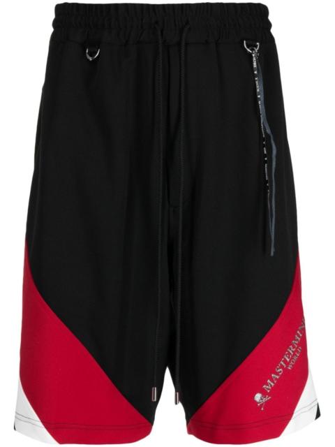 MASTERMIND WORLD colour-block track shorts