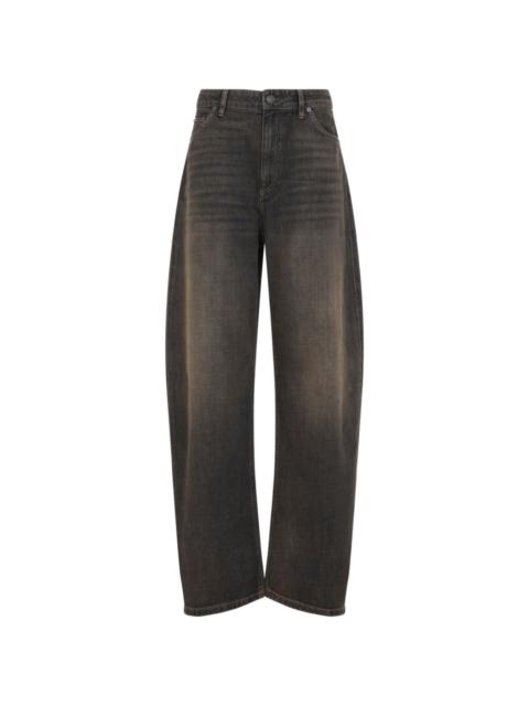 Ralph Lauren faded-effect tapered jeans