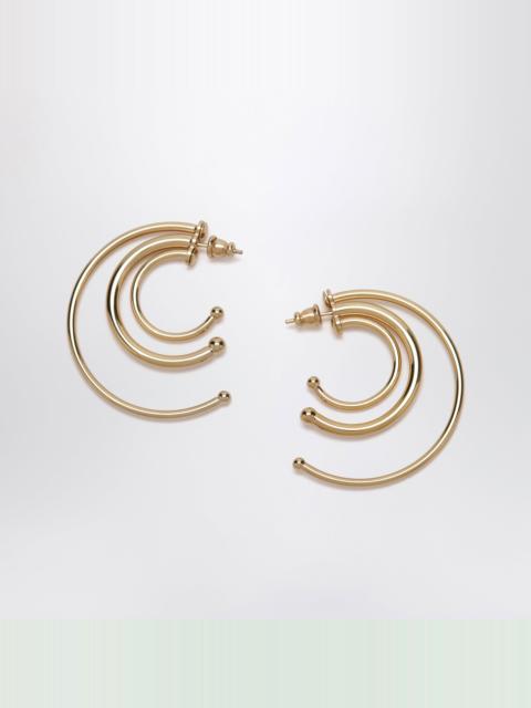 PANCONESI Gold-tone multi-hoop earrings