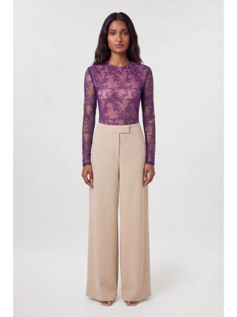 KAREN MILLEN Lace Long Sleeve Bodysuit