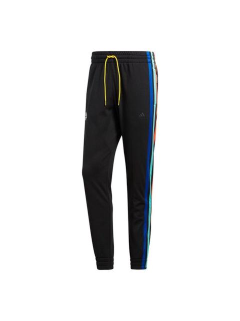 adidas Harden Fle Pant Basketball polar fleece Bundle Feet Sports Long Pants Black GP8111