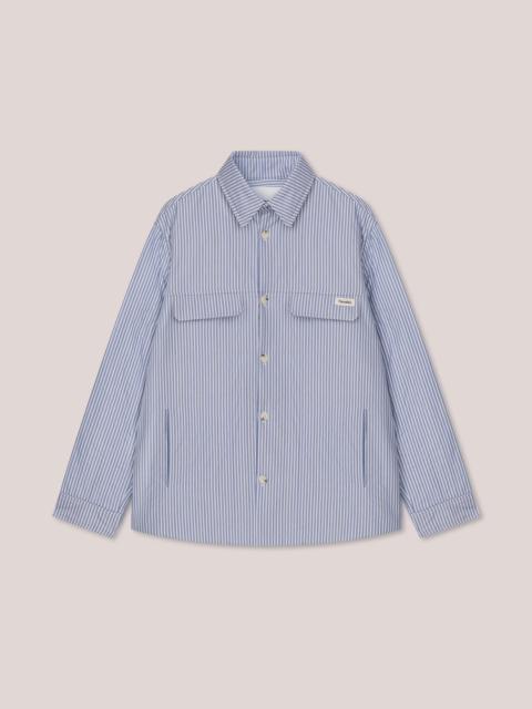 Nanushka SAVION - Quilted long-sleeve shirt - Blue stripes