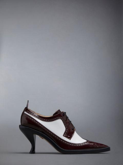 Thom Browne Soft Spazzolato 75mm Curved Heel Longwing Spectator Brogue