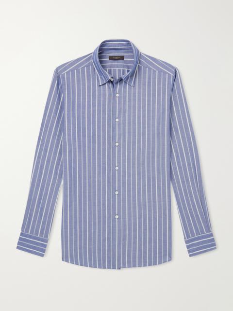 SLOWEAR Glanshirt Striped Cotton-Poplin Shirt