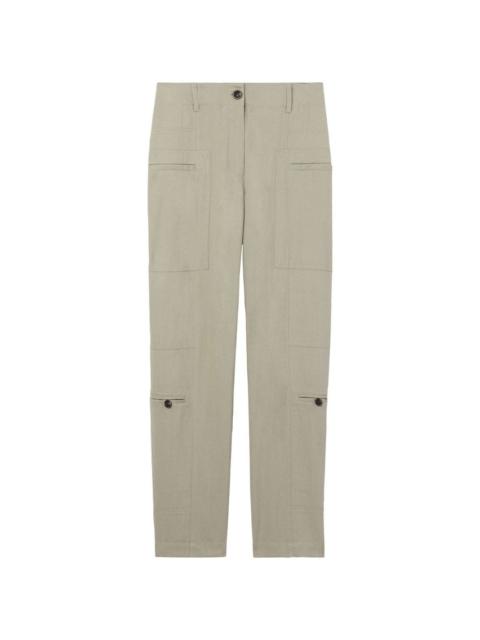 tapered pocket-detail trousers