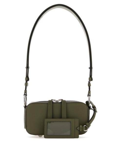 Maison Margiela Olive green leather shoulder bag