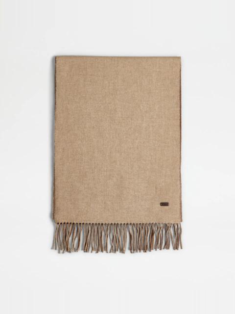 Tod's CASHMERE BLEND SCARF - BEIGE